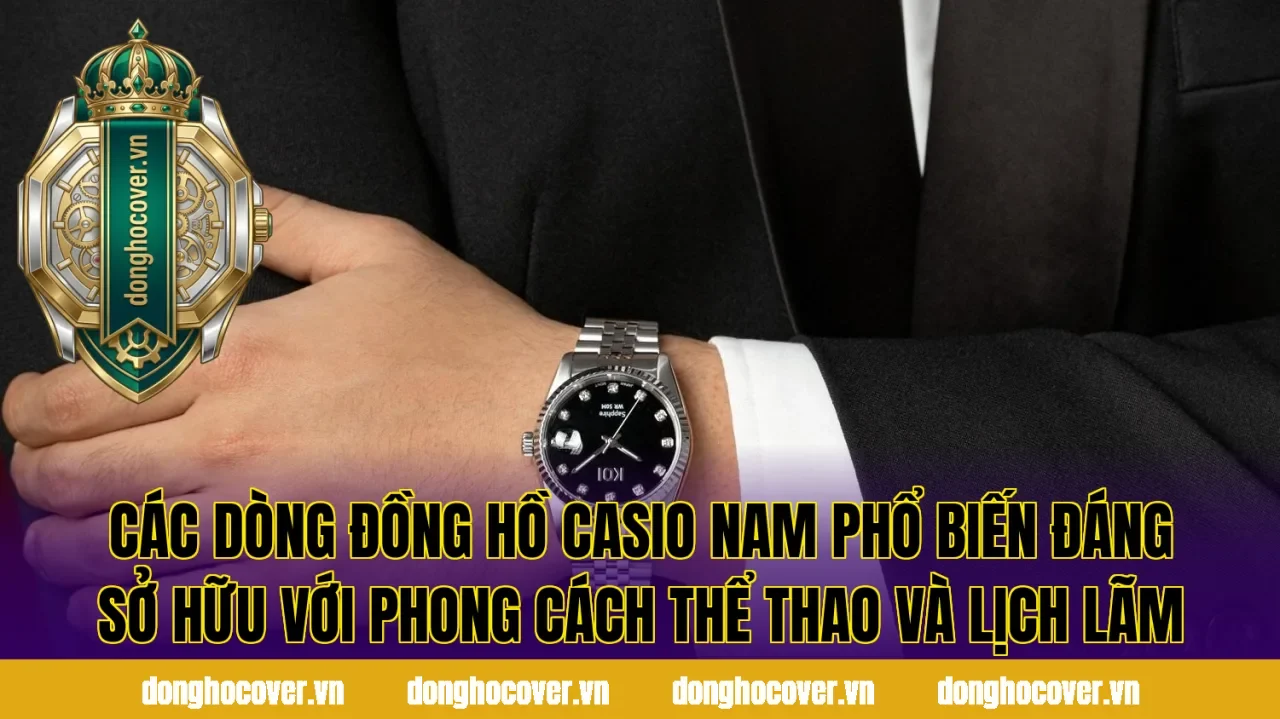 Các dòng đồng hồ Casio nam phổ biến đáng sở hữu với phong cách thể thao và lịch lãm