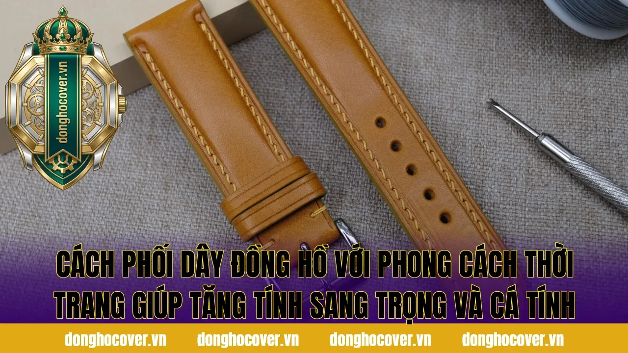 Cách phối dây đồng hồ với phong cách thời trang giúp tăng tính sang trọng và cá tính