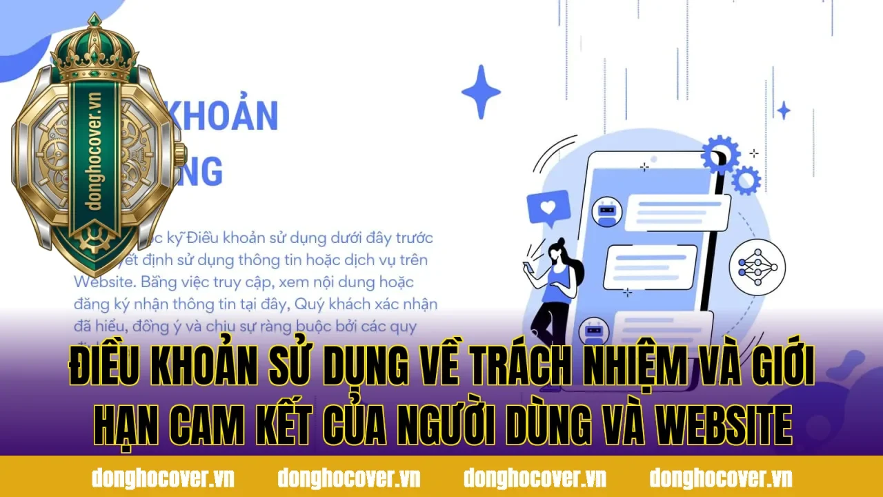 Điều khoản sử dụng về trách nhiệm và giới hạn cam kết của người dùng và website
