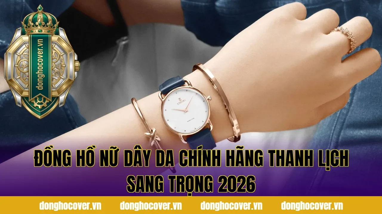 Đồng Hồ Nữ Dây Da Chính Hãng Thanh Lịch Sang Trọng 2026