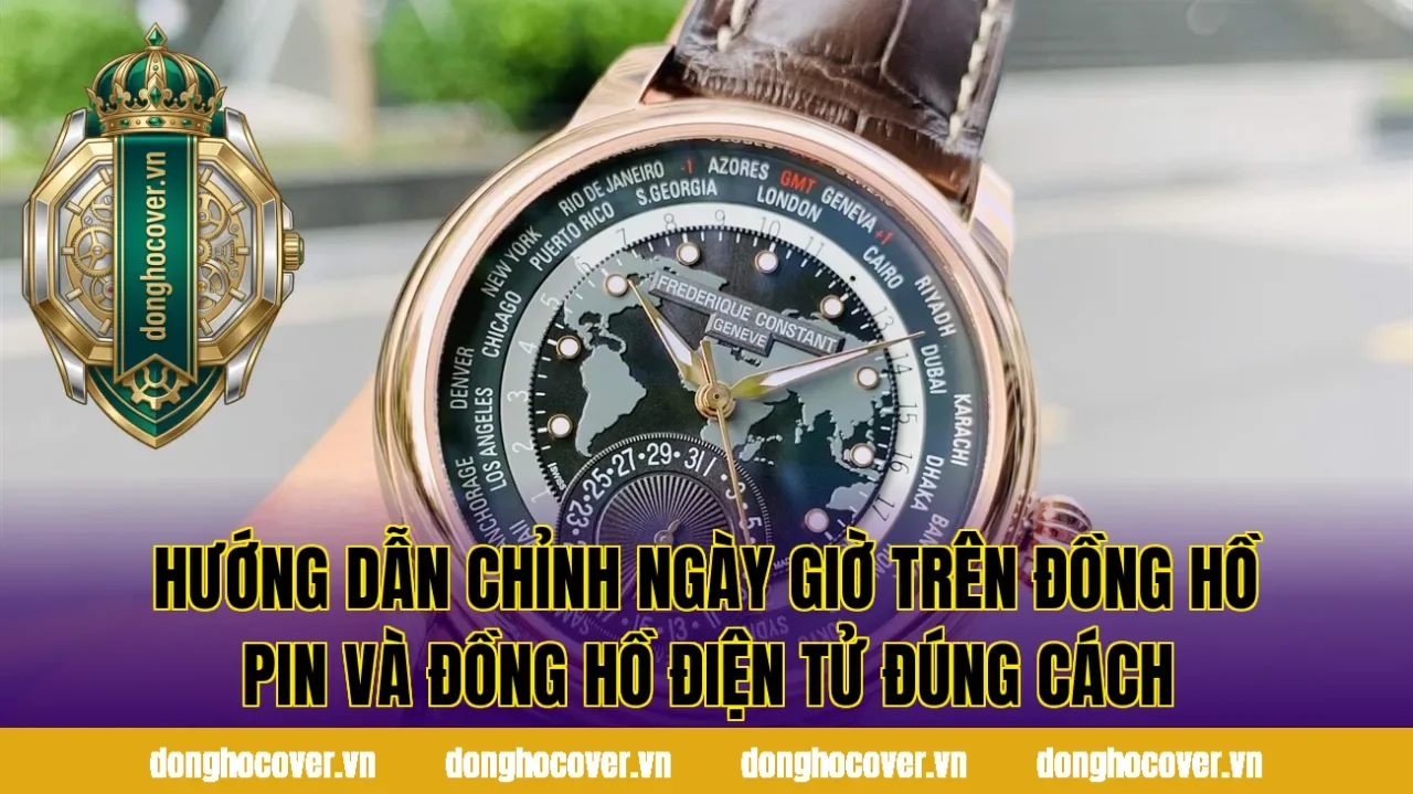 Hướng dẫn chỉnh ngày giờ trên đồng hồ pin và đồng hồ điện tử đúng cách