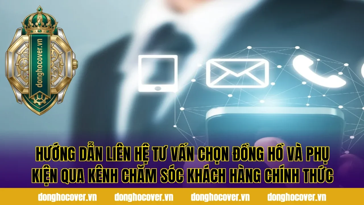Hướng dẫn liên hệ tư vấn chọn đồng hồ và phụ kiện qua kênh chăm sóc khách hàng chính thức