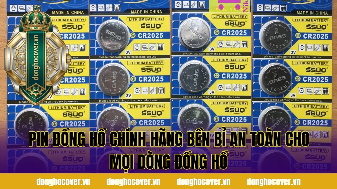 Pin Đồng Hồ Chính Hãng Bền Bỉ An Toàn Cho Mọi Dòng Đồng Hồ