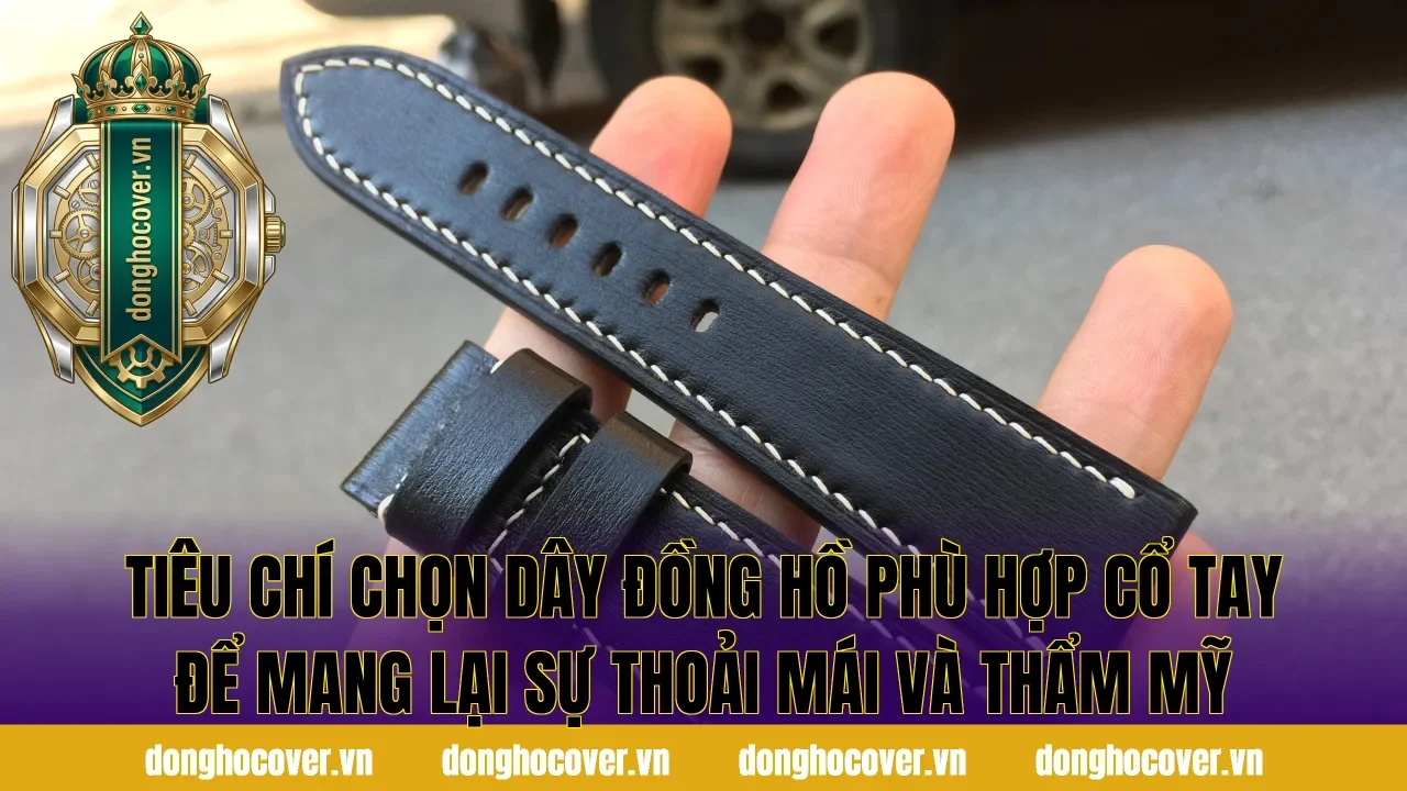 Tiêu chí chọn dây đồng hồ phù hợp cổ tay để mang lại sự thoải mái và thẩm mỹ
