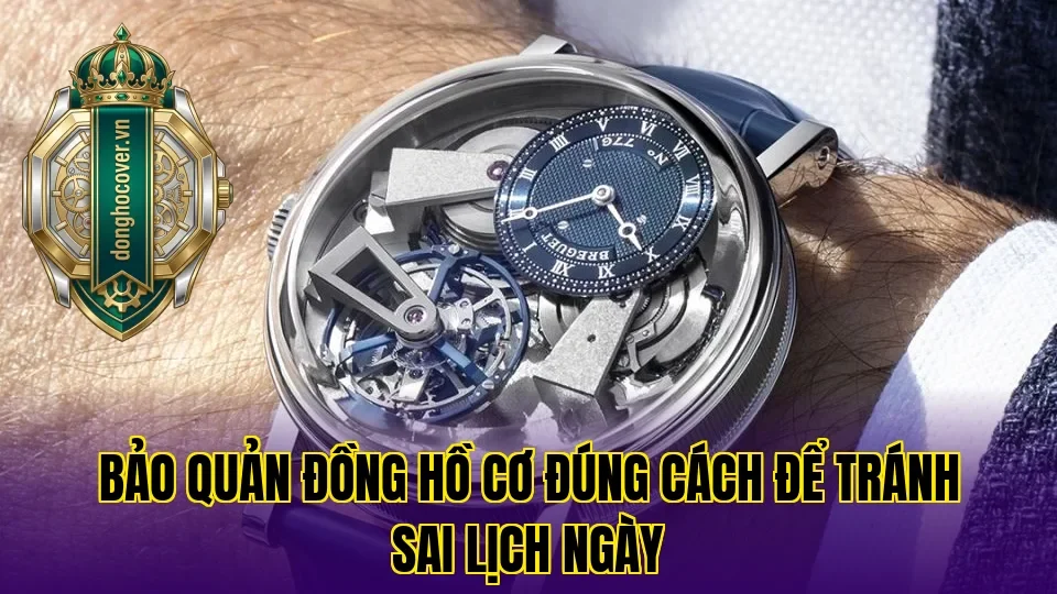 Bảo quản đồng hồ cơ đúng cách để tránh sai lịch ngày