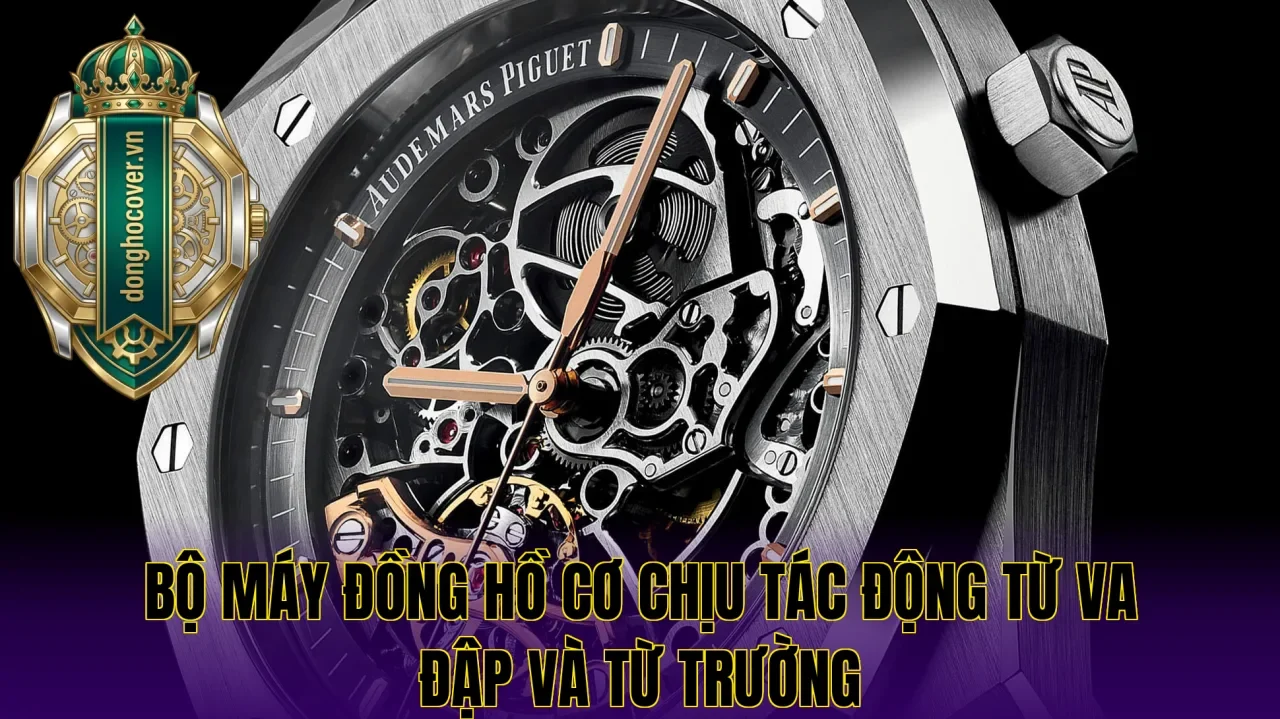 Bộ máy đồng hồ cơ chịu tác động từ va đập và từ trường