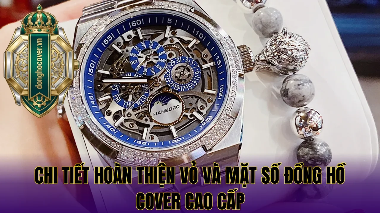 Chi tiết hoàn thiện vỏ và mặt số đồng hồ Cover cao cấp