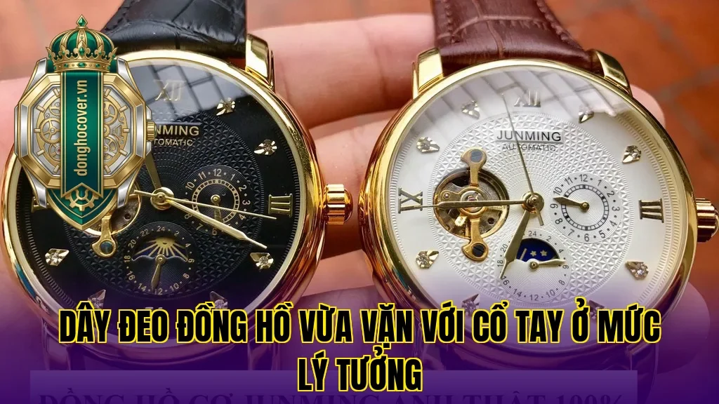 Dây đeo đồng hồ vừa vặn với cổ tay ở mức lý tưởng