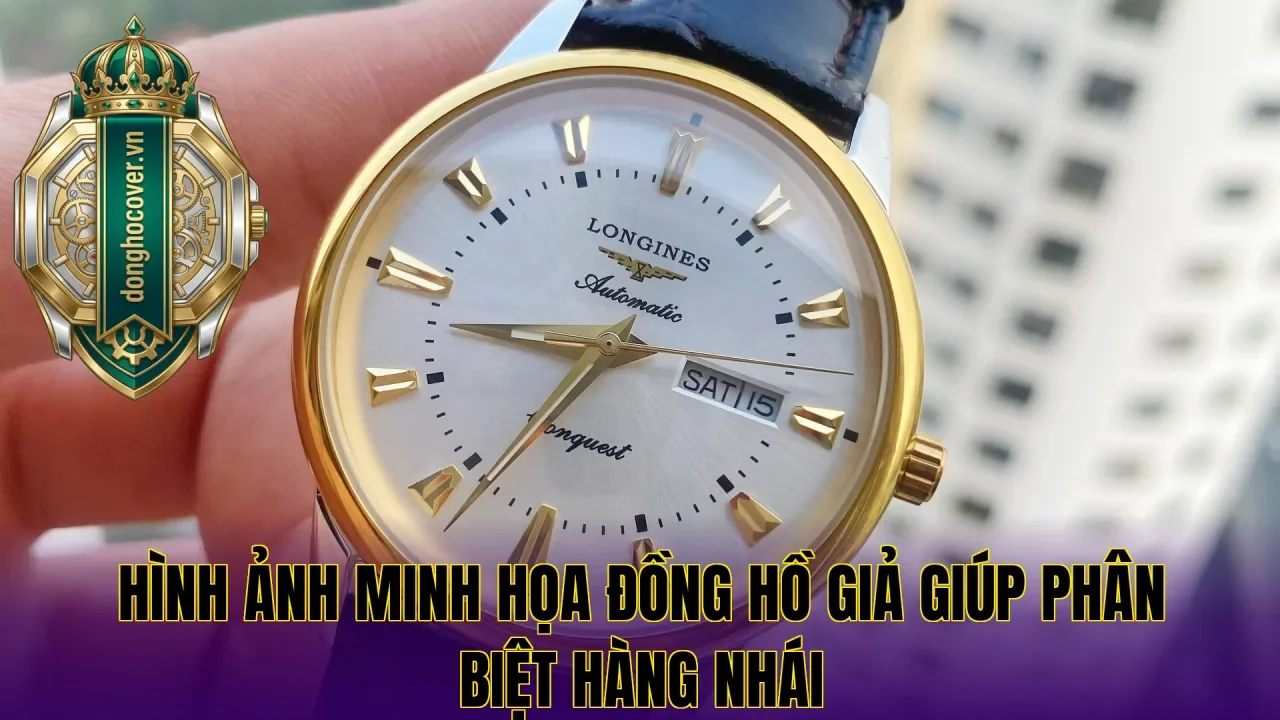 Hình ảnh minh họa đồng hồ giả giúp phân biệt hàng nhái
