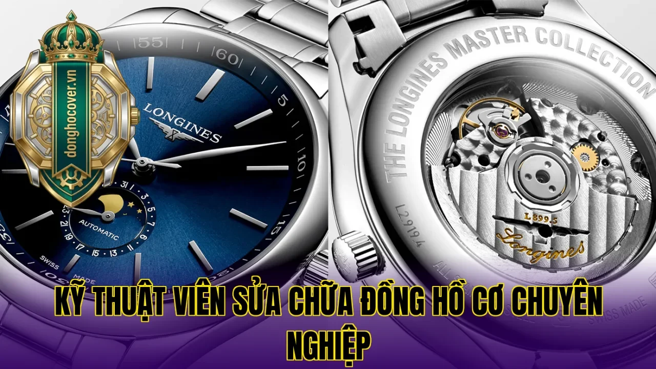 Kỹ thuật viên sửa chữa đồng hồ cơ chuyên nghiệp