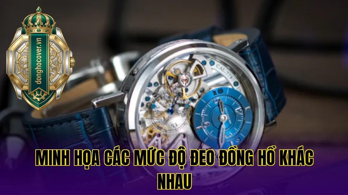Minh họa các mức độ đeo đồng hồ khác nhau