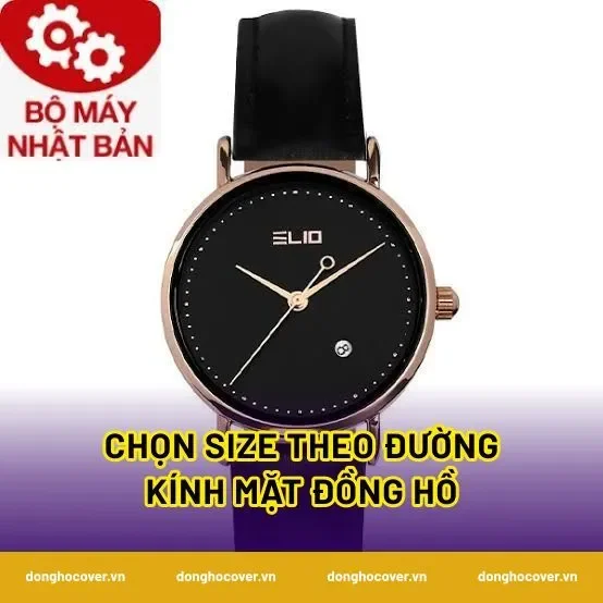 Chọn size theo đường kính mặt đồng hồ